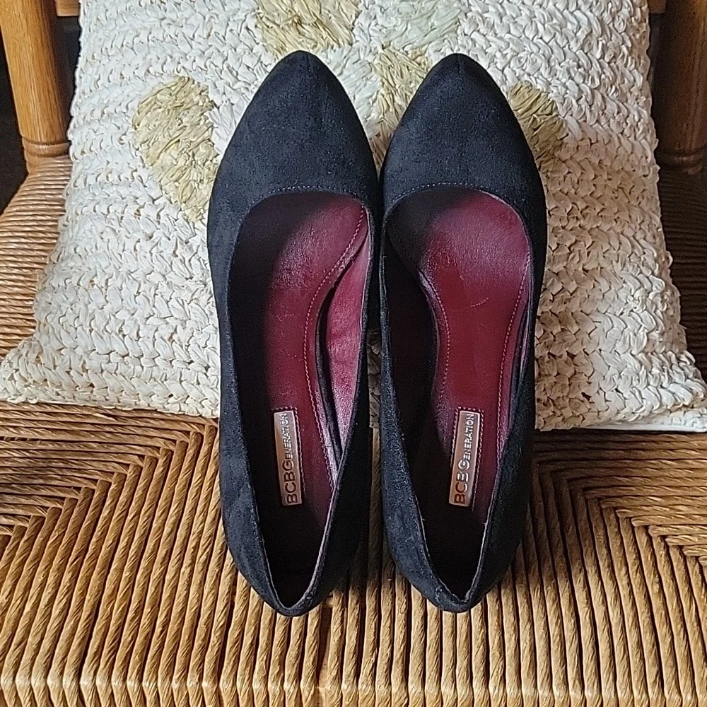 BCBGeneration parade platform stiletto heels, black, size 8.5